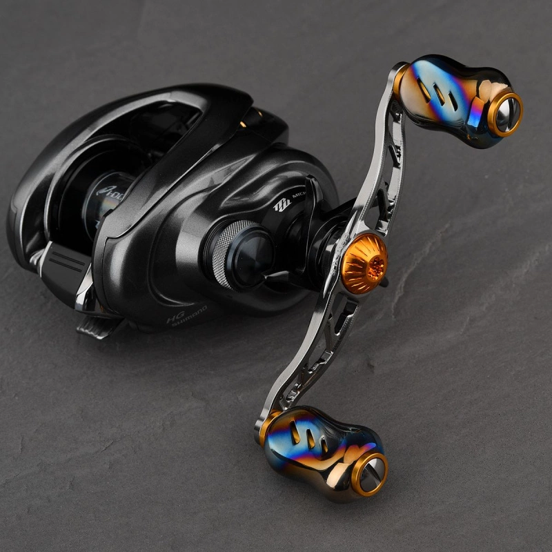 Gomexus 100mm Aluminium Handle With 22mm Titanium Knob 8x5mm - Silver & Gold 4 Gomexus 100mm Aluminium Handle With 22mm Titanium Knob 8x5mm - Silver & Gold - Image 2