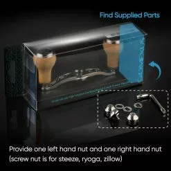 Gomexus Aluminum Double Handle With Cork Knob 11 Gomexus Aluminum Double Handle With Cork Knob -Kelat Verkäufe BS100HCA27TNr 4