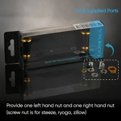 Gomexus 95mm Carbon Swept Handle With 20mm Aluminium Knob -Kelat Verkäufe DCS95A20BKGDr 6